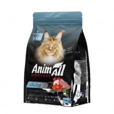 AnimAll (Энимал), сухой корм для котов с лососем, белой рыбой и индейкой, 400 г
