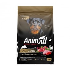 AnimAll (Энимал), сухой корм для взрослых собак крупных пород, ягненок и индейка, 12 кг