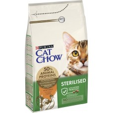 Cat Chow Sterilised Turkey, сухий корм для стерилізованих котів, з індичкою, 1.5 кг