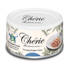 Cherie Hairball Control Tuna & Snopper, вологий корм для котів для виведення шерсті, тунець з окунем, 80 г