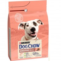 Dog Chow Sensitive (Дог Чау Сенситив), сухий корм для дорослих собак з чутливим травленням, з лососем, 2.5 кг