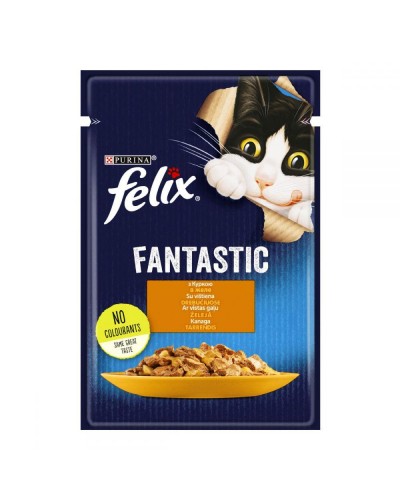 Felix Fantastic (Фелікс Фантастік) з куркою, шматочки у желе, 85 г