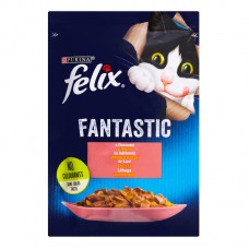 Felix Fantastic (Фелікс Фантастік) з лососем, шматочки у желе, 85 г