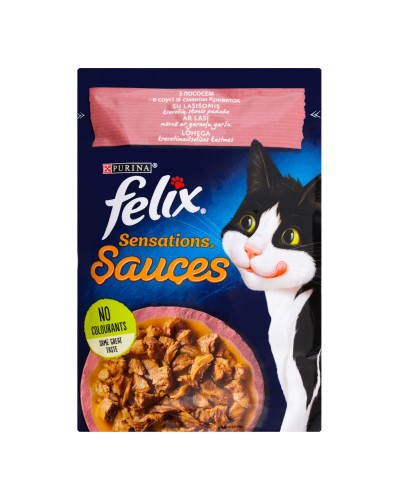 Felix Sensations Sauces (Фелікс Сенсейшнз Соуси) з лососем в соусі зі смаком креветок, 85 г