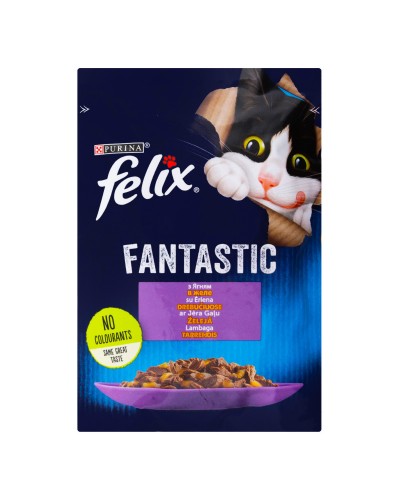 Felix Fantastic (Фелікс Фантастік) з ягням, шматочки у желе, 85 г