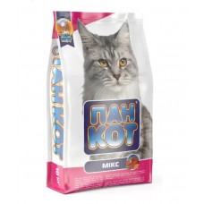 Пан Кот Кіт Мікс, сухий корм для котів, курка/риба/яловичина, 10 кг