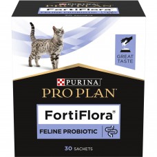 Purina Pro Plan FortiFlora Feline (Фортифлора), пробіотична добавка для лікування кошенят і дорослих котів з діареєю, 1 коробка (30 шт)