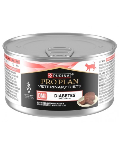 Purina Pro Plan DM ST/OX Diabetes Managment, вологий корм для дорослих котів з цукровим діабетом, мус, банка, 195 г