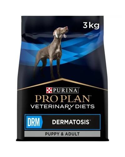 Pro Plan Purina ProPlan DRM Dermatosis, лікувальний сухий корм для собак при дерматозах та надмірному випадінні шерсті, 3 кг