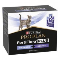 Purina Pro Plan FortiFlora Feline PLUS (Фортифлора Плюс), додатковий корм для дорослих котів та кошенят, пробіотик з пребіотиком, 1 коробка (30 шт)