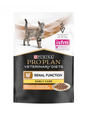 Purina Pro Plan NF Renal Function Early Care, при захворюваннях нирок НА РАННІХ СТАДІЯХ, шматочки в підливі з куркою для котів, пауч, 85 г