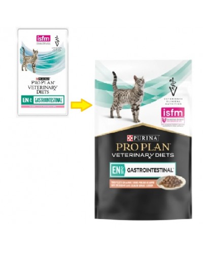 Purina Pro Plan EN Gastrointestinal Шматочки в підливі з лососем для котів, пауч, 85 г