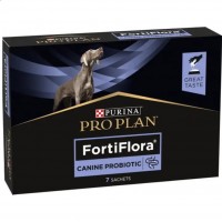 Pro Plan Purina ProPlan FortiFlora Canine (Фортифлора), пробіотична добавка для лікування цуценят і дорослих собак із діареєю, 1 коробка (7 шт)