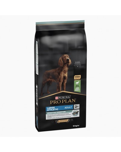 Pro Plan Purina ProPlan Large Athletic Sensitive Digestion, сухий корм для собак крупних порід з чутливим травленням, з ягням, 14 кг