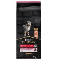 Pro Plan Purina ProPlan Medium Puppy Sensitive Skin сухой корм для щенков средних пород с чувствительной кожей, с лососем, 12 кг