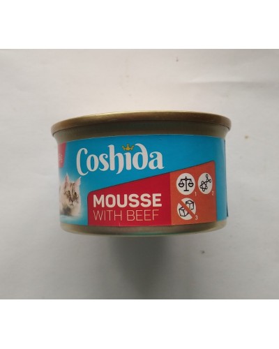 Coshida Mousse Selection, преміум мус для котів, з яловичиною, 85 г