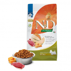 Farmina N&D Pumpkin Grain Free Duck&Cantaloupe Adult Mini,, беззерновой сухой корм для собак малых пород, утка с дыней, 2 кг