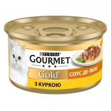 Вологий корм Purina Gourmet Gold Соус для котів, з куркою, шматочки в соусі, 85 г