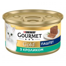 Вологий корм Purina Gourmet Gold для котів, паштет з кроликом, 85 г
