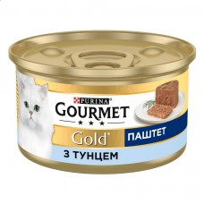Вологий корм Purina Gourmet Gold для котів, з тунцем, паштет, 85 г