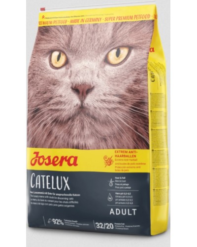 Сухий корм JOSERA Catelux, для вибагливих котів, виведення шерсті, 10 кг