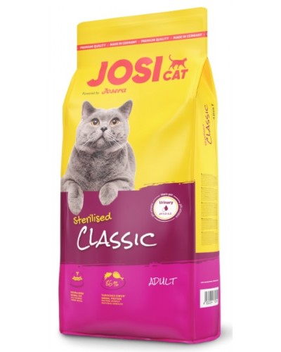 Сухий корм JosiCat Sterilised Classic, для стерилізованих котів, профілактика утворення сечових каменів, 10 кг