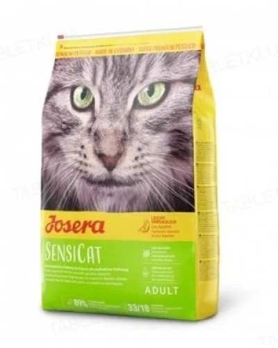 Сухий корм для котів  JOSERA SensiCat, для чутливих, для виведення шерсті, 10 кг