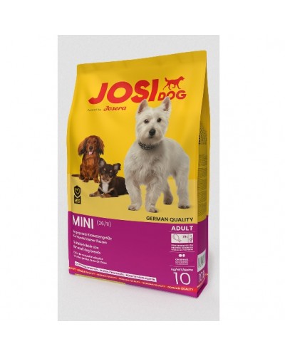 Сухий корм JosiDog Mini, для дорослих собак малих порід, кукурудза + птиця, 10 кг