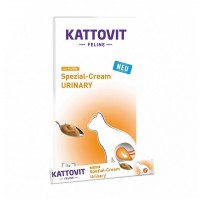 Kattovit Feline Urinary paste with chicken, кремові снеки для котів при сечокам'яній хворобі, з куркою, 6 стіків по 15 г