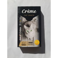 Ласощі для котів AnimAll Creme: крем-пюре з куркою та тунцем, 6 стіків по 15 г