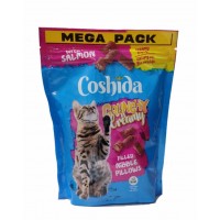 Кранчі Coshida Mega Pack, ласощі для котів, подушечки з лососем, 150 г