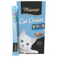 Miamor Cat Cream Junior, кремові ласощі для кошенят, птиця, 6 стіків по 15 г