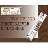 Ласощі для котів Natural Kitty Creamy Treats Superfood Blend: курка, печінка і насіння льону, в желе, 1 стік, 12 г