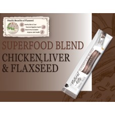 Ласощі для котів Natural Kitty Creamy Treats Superfood Blend: курка, печінка і насіння льону, в желе, 1 стік, 12 г