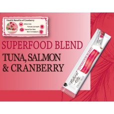 Ласощі для котів Natural Kitty Creamy Treats Superfood Blend: лосось, тунець і журавлина, в желе, 1 стік, 12 г