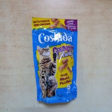 Кранчі (хрусткі подушечки) для котів Coshida, курка і сир, 150 г