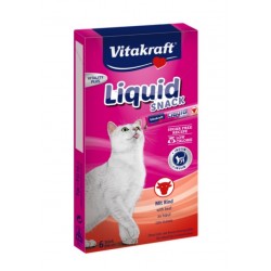 Vitakraft Cat Liquid Snack, кремові ласощі для котів, з яловичиною, 6 стіків по 15 г