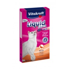 Vitakraft Cat Liquid Snack, кремові ласощі для котів, з качкою, 6 стіків по 15 г