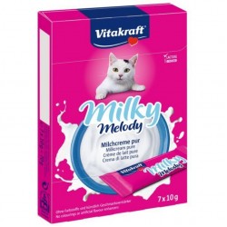 Vitakraft Milky Melody, рідкі ласощі для котів, з вершками, 7 стіків по 10 г