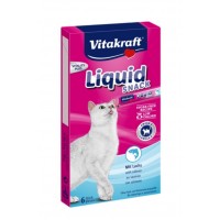 Vitakraft Cat Liquid Snack, кремові ласощі для котів, з лососем, 6 стіків по 15 г