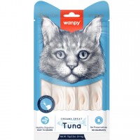  Wanpy Creamy Lickable Treats Tuna, кремові ласощі для котів, з тунцем, 5 стіків по 14 г