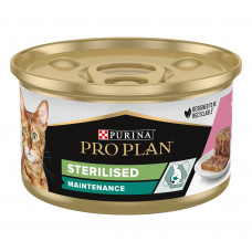 Purina Pro Plan Sterilised Шматочки в паштеті з тунцем та лососем для стерилізованих котів, банка, 85 г