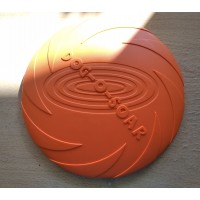 Фрісбі, літаюча тарілка для собак, літаючий диск, помаранчевий, 22 см, 1 шт