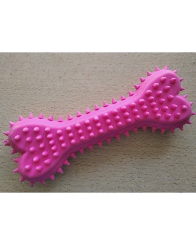 Кісточка іграшка для собак, з шипами, для жування і чистки зубів, 15 см, 1 шт