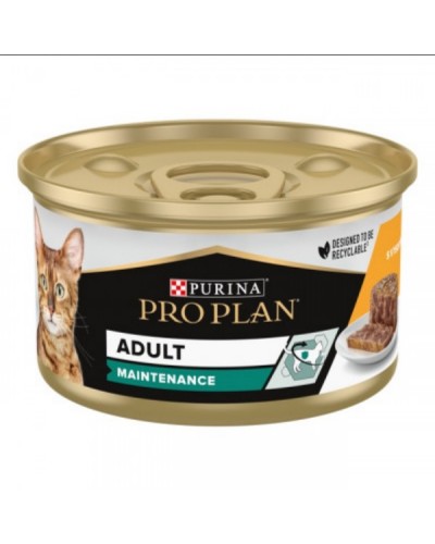 Purina Pro Plan Adult Шматочки в паштеті з куркою для дорослих котів, банка, 85 г