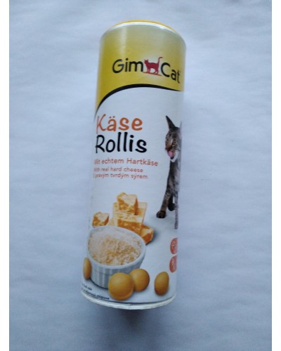 Вітаміни для котів Gimborn GimCat (Джимкет) Kase-Rollis загальнозміцнюючий комплекс з сиром, 25 таблеток