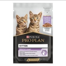 Purina Pro Plan Kitten Healthy Start, шматочки в соусі з індичкою для кошенят, пауч, 75 г