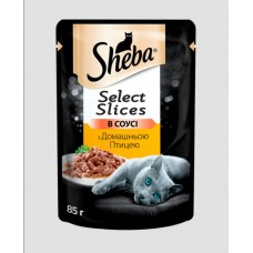 Sheba Select Slices (Шеба Селект Слайсес), cоковиті шматочки з домашньою птицею в ніжному соусі , 85 г