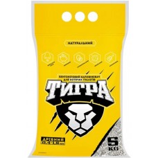 Тигра, натуральний бентонітовий наповнювач для котячих туалетів, дрібна гранула (0.4 - 1.5 мм), 5 кг 