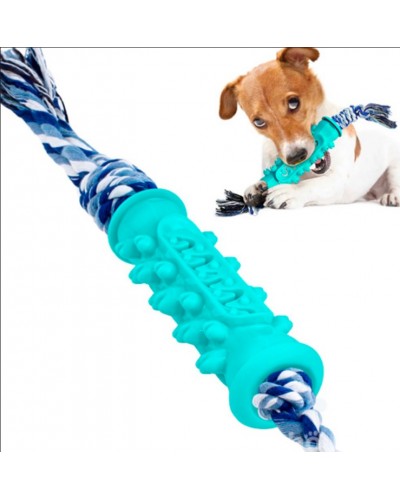 Іграшка кістка для собак, для жування і чистки зубів, на канаті, 1 шт